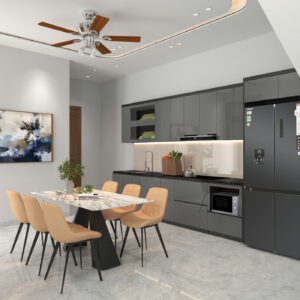 Tủ bếp gỗ ép cao cấp 4