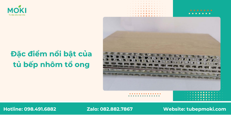 Đặc điểm nổi bật của tủ bếp nhôm tổ ong