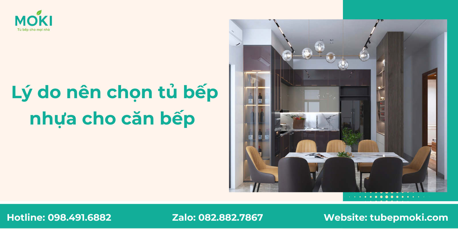Lý do nên chọn tủ bếp nhựa cho căn bếp