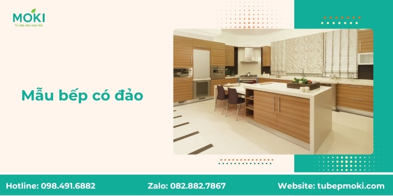 Mẫu bếp có đảo
