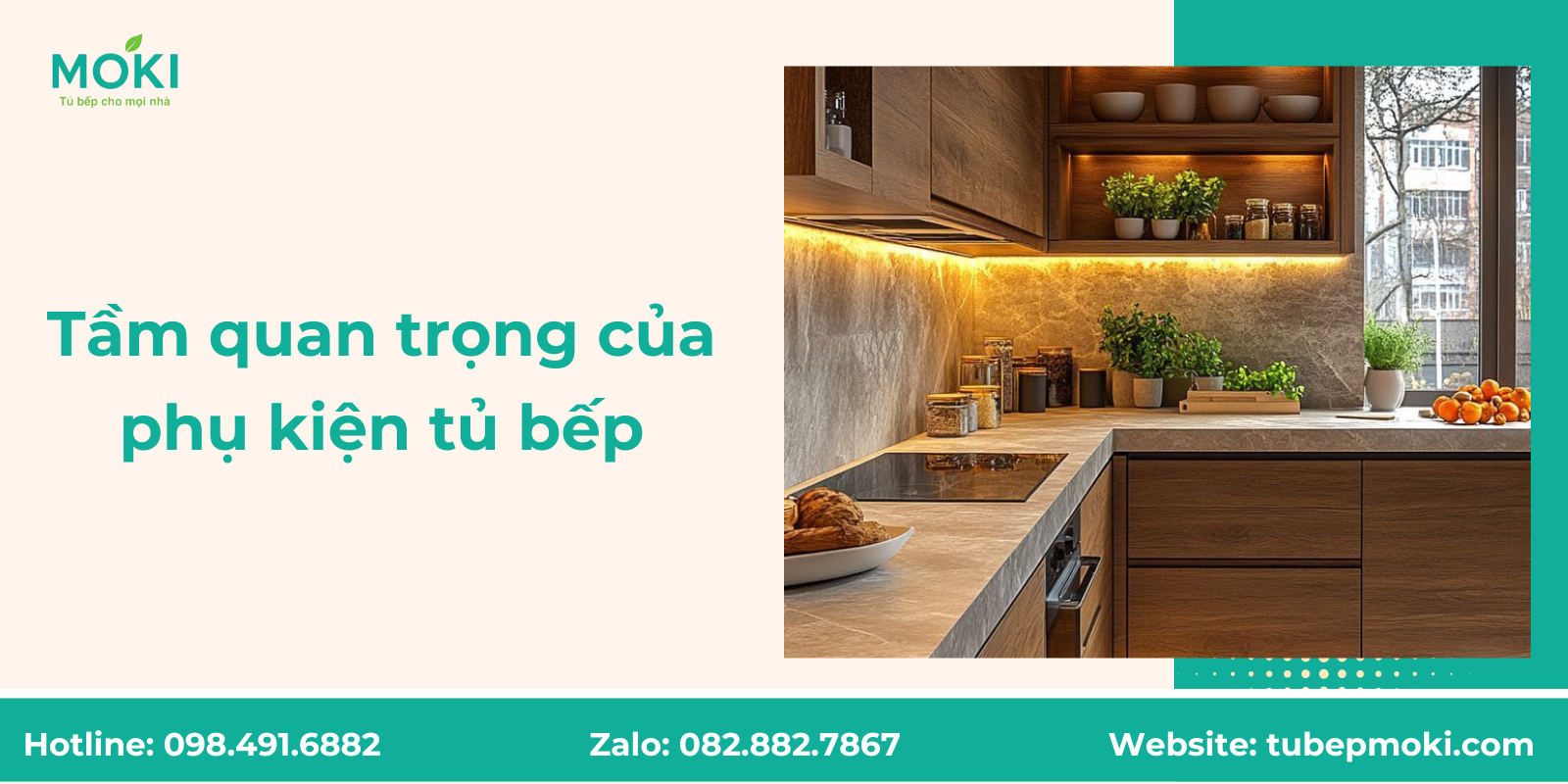 Tầm quan trọng của phụ kiện tủ bếp