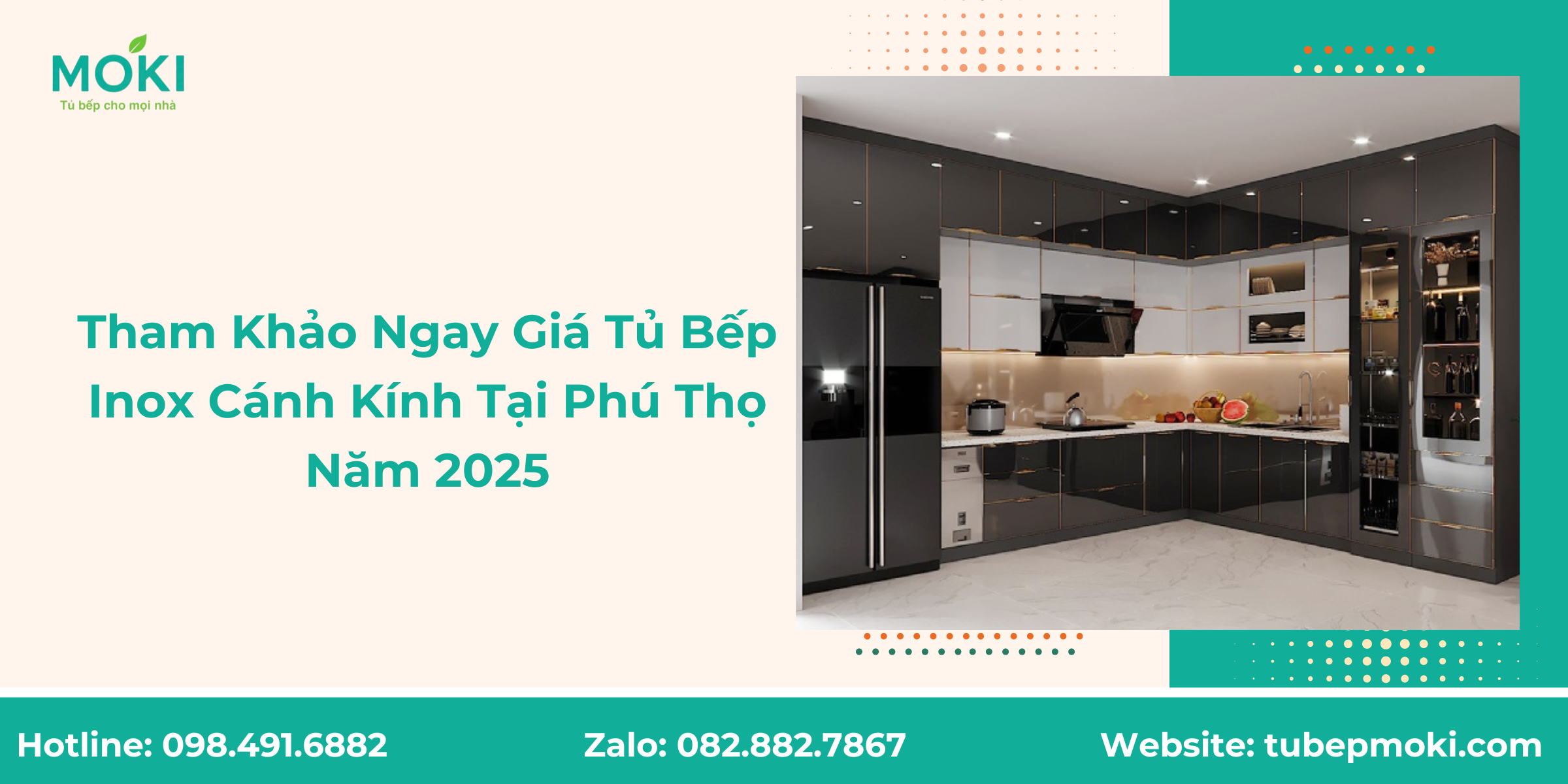 Tham Khảo Ngay Giá Tủ Bếp Inox Cánh Kính Tại Phú Thọ Năm 2025