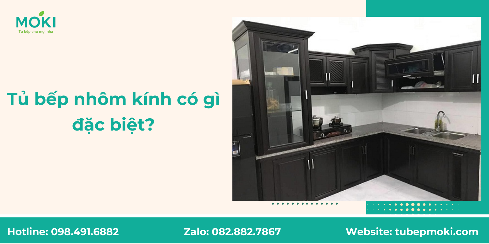 Tủ bếp nhôm kính có gì đặc biệt?