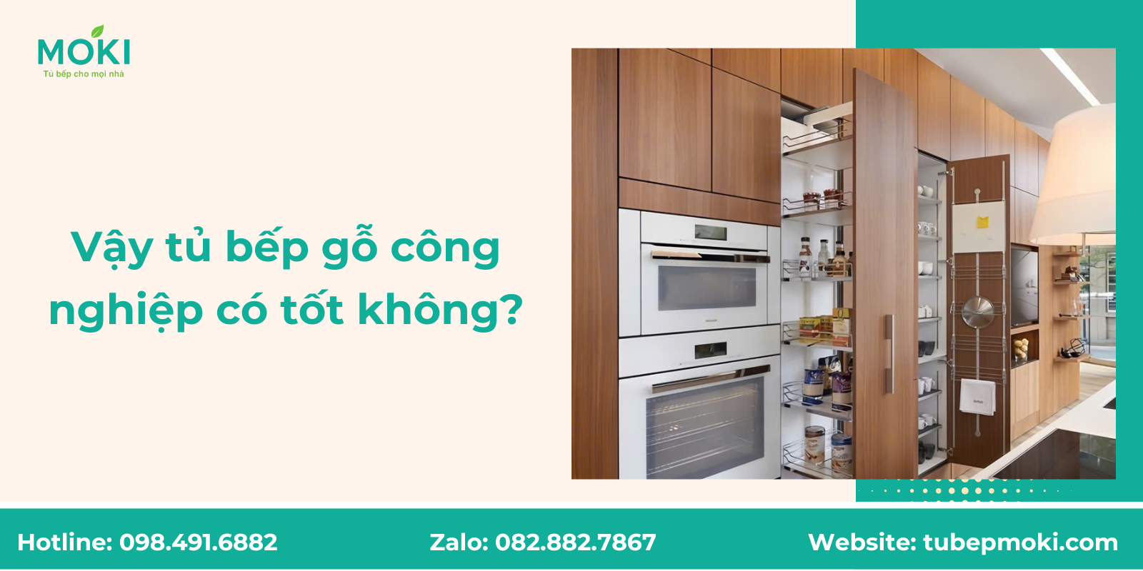 Vậy tủ bếp gỗ công nghiệp có tốt không?