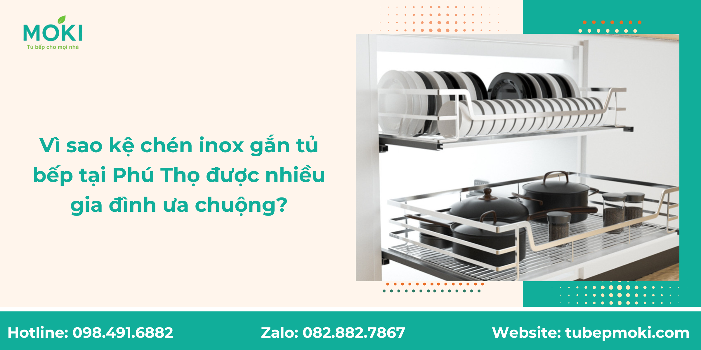 Vì sao kệ chén inox gắn tủ bếp tại Phú Thọ được nhiều gia đình ưa chuộng?