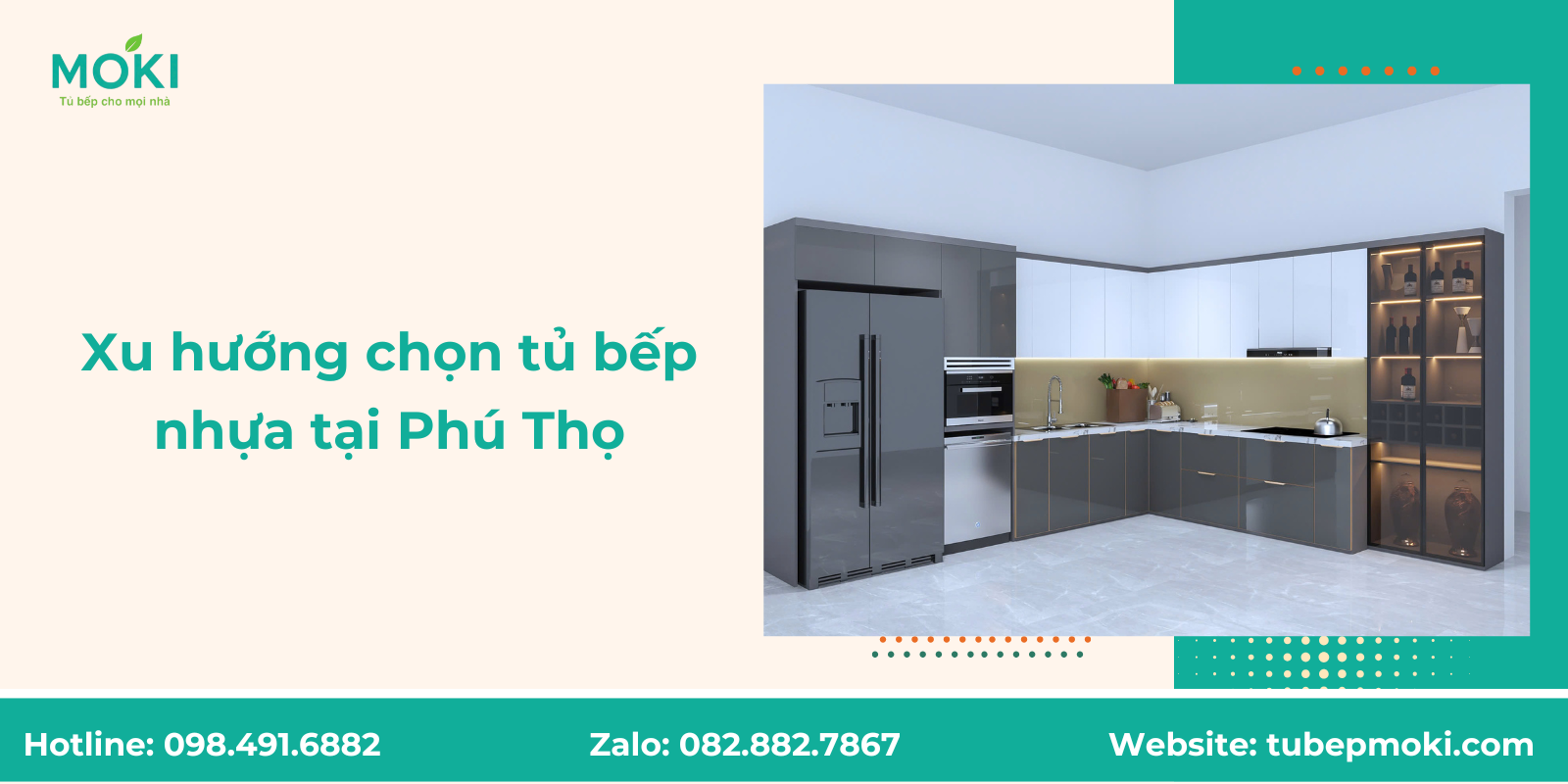Xu hướng chọn tủ bếp nhựa tại Phú Thọ