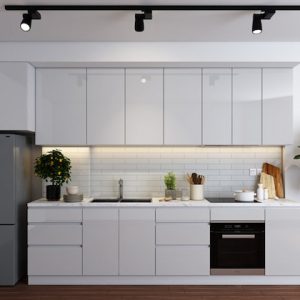 Tủ bếp Nhôm tổ ong cánh nhựa