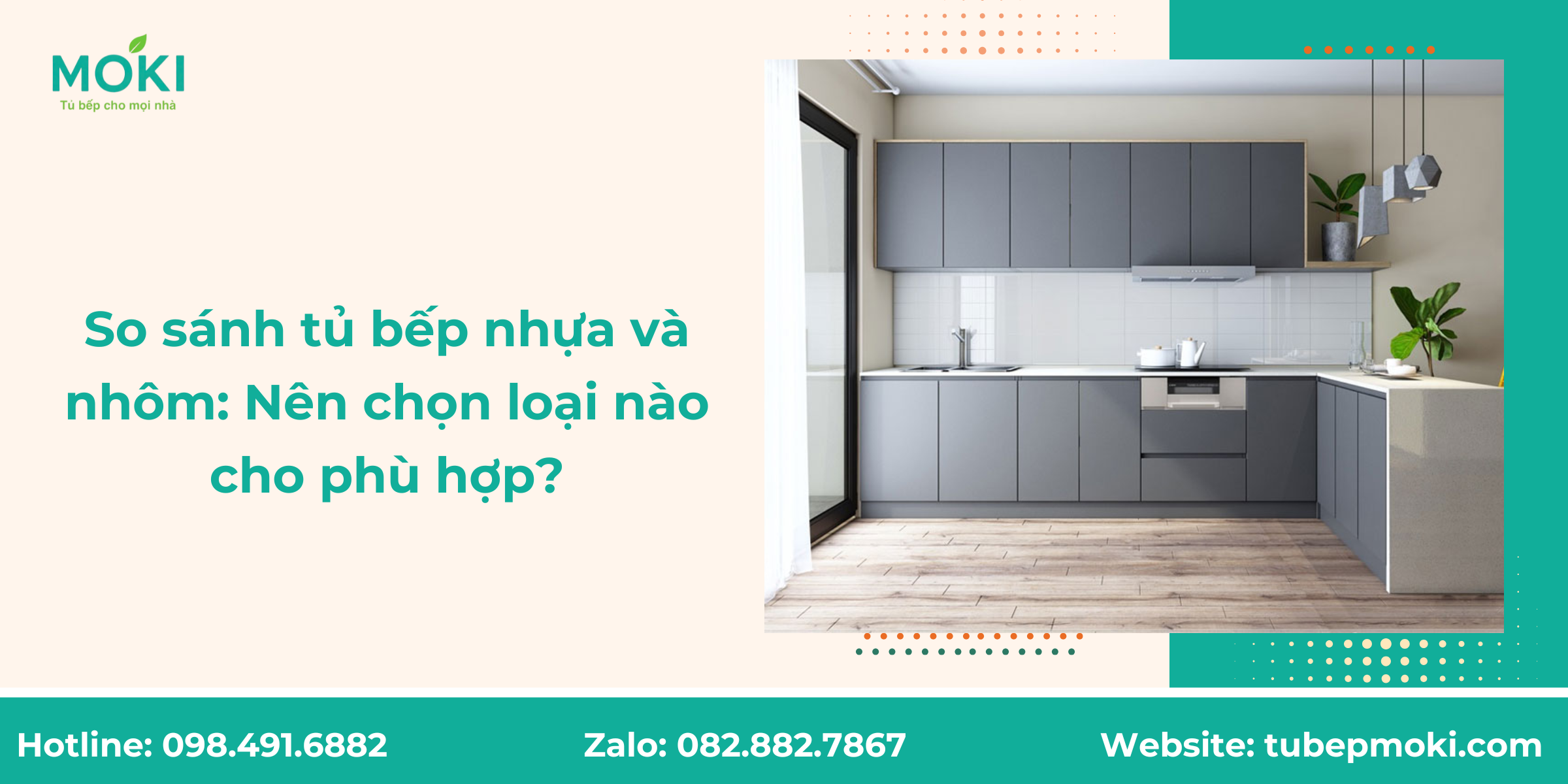 So sánh tủ bếp nhựa và nhôm Nên chọn loại nào cho phù hợp?