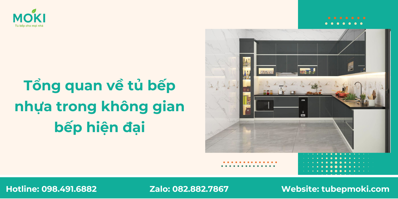 Tổng quan về tủ bếp nhựa trong không gian bếp hiện đại